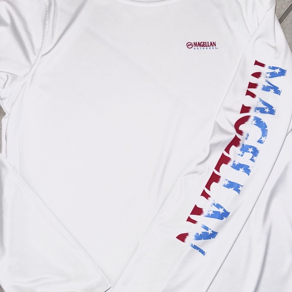 MAGELLAN OUTDOORS performance moisture wick Shirt boys size XL 18/20 - Picture 4 of 13